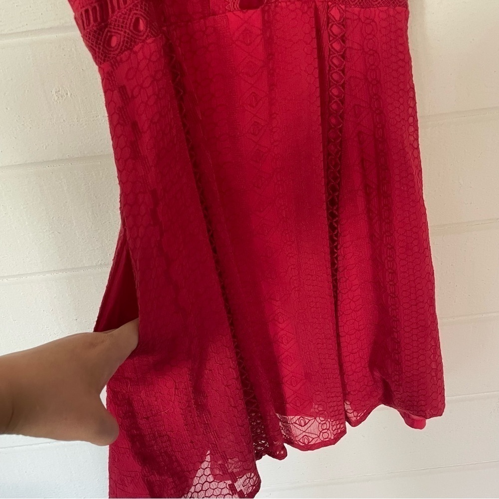 Free People Wherever You Go Crocheted Mini Dress Rose Red
Size 0 - Picture 11 of 16